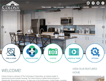 Tablet Screenshot of colony-homes.com
